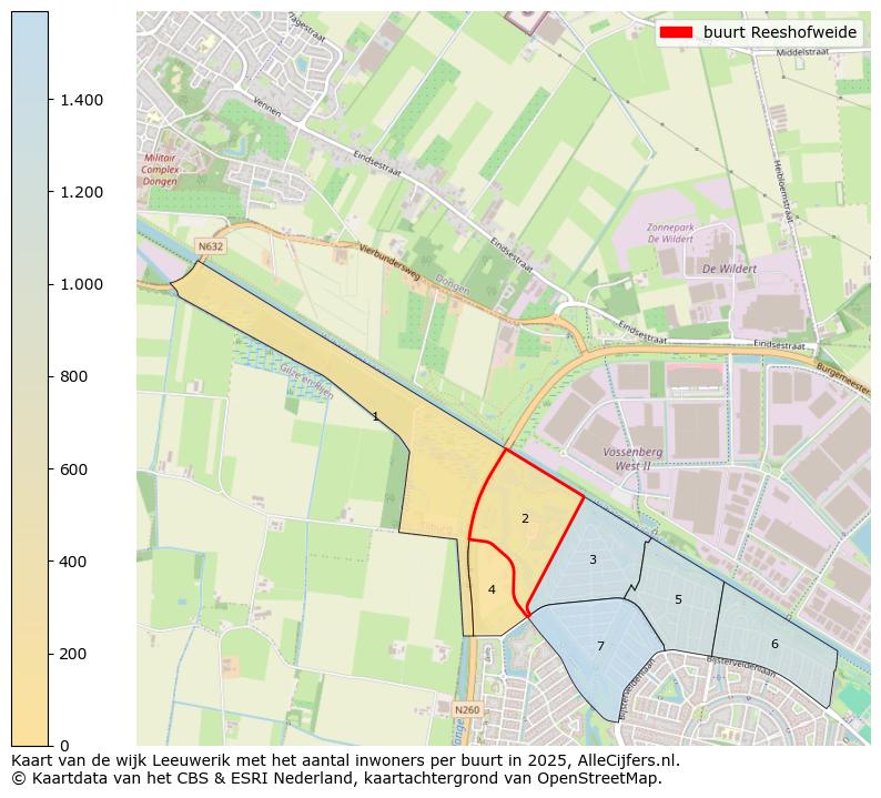 Afbeelding van de buurt Reeshofweide op de kaart.