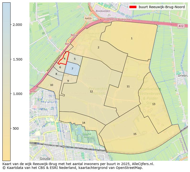 Afbeelding van de buurt Reeuwijk-Brug-Noord op de kaart.