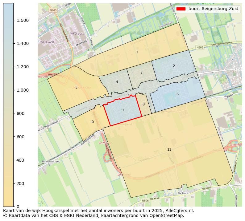 Afbeelding van de buurt Reigersborg Zuid op de kaart.