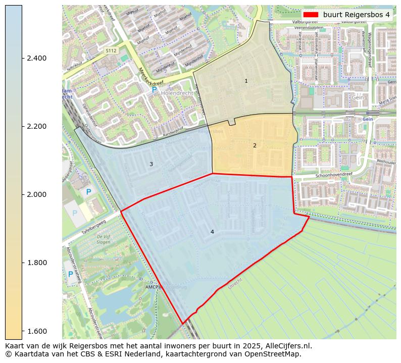 Afbeelding van de buurt Reigersbos 4 op de kaart.