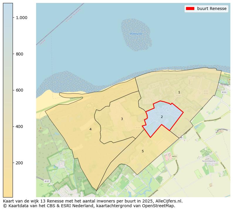 Afbeelding van de buurt Renesse op de kaart.