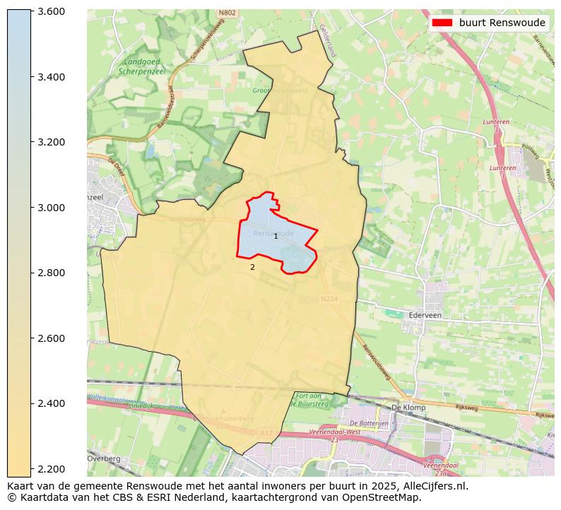 Afbeelding van de buurt Renswoude op de kaart.