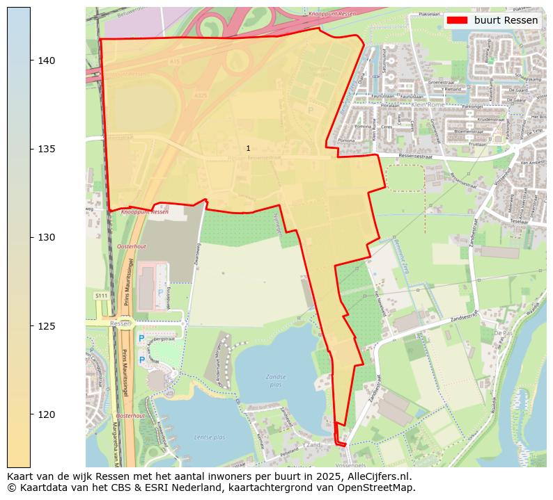 Afbeelding van de buurt Ressen op de kaart.