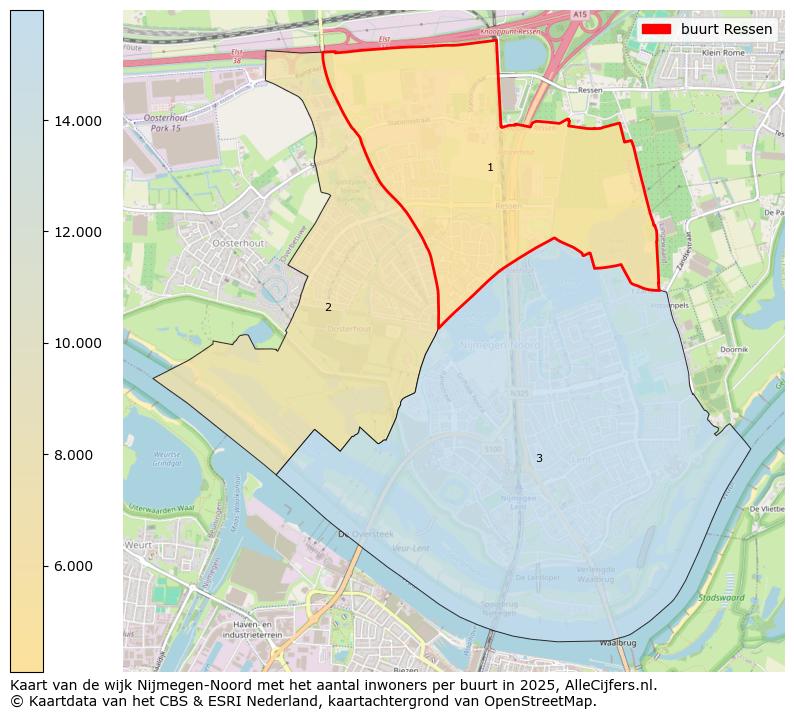 Afbeelding van de buurt Ressen op de kaart.