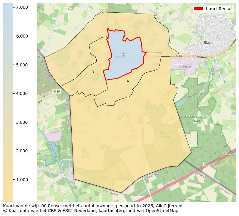 Afbeelding van de buurt Reusel op de kaart.