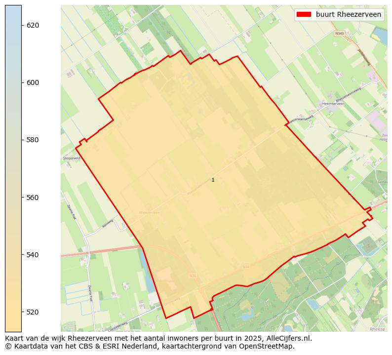 Afbeelding van de buurt Rheezerveen op de kaart.