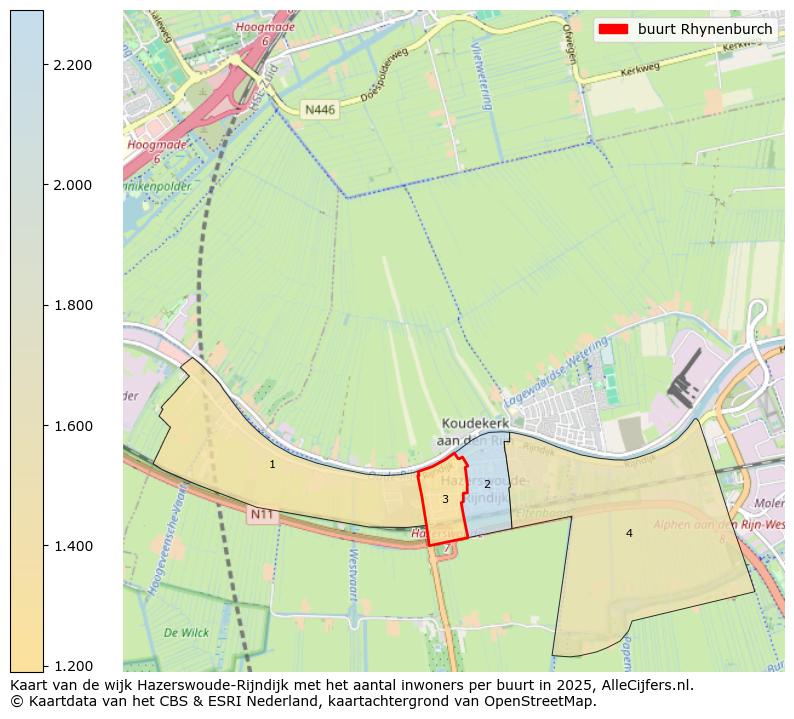 Afbeelding van de buurt Rhynenburch op de kaart.