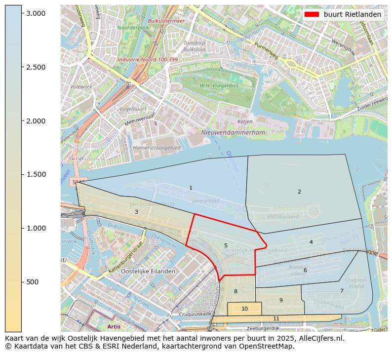 Afbeelding van de buurt Rietlanden op de kaart.