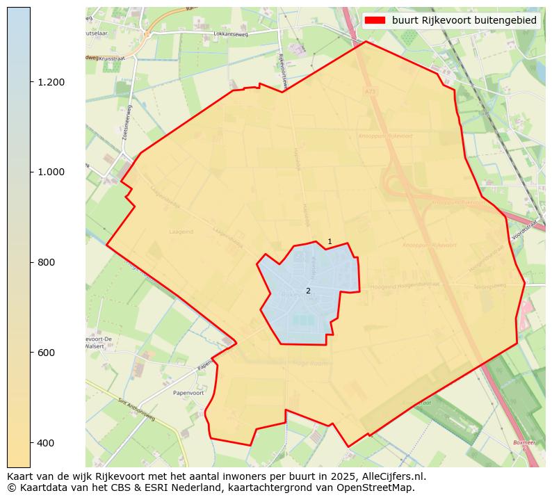 Afbeelding van de buurt Rijkevoort buitengebied op de kaart.