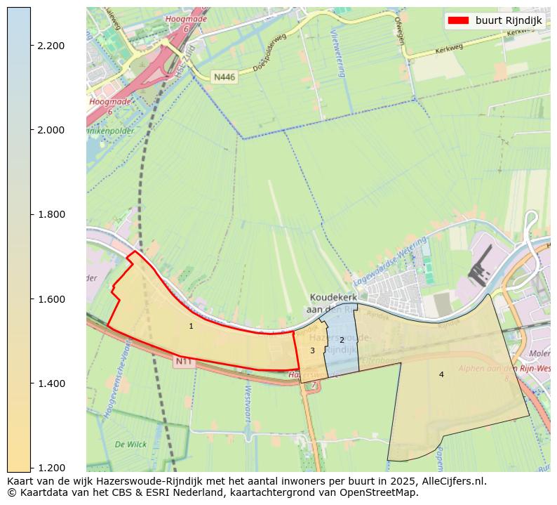 Afbeelding van de buurt Rijndijk op de kaart.