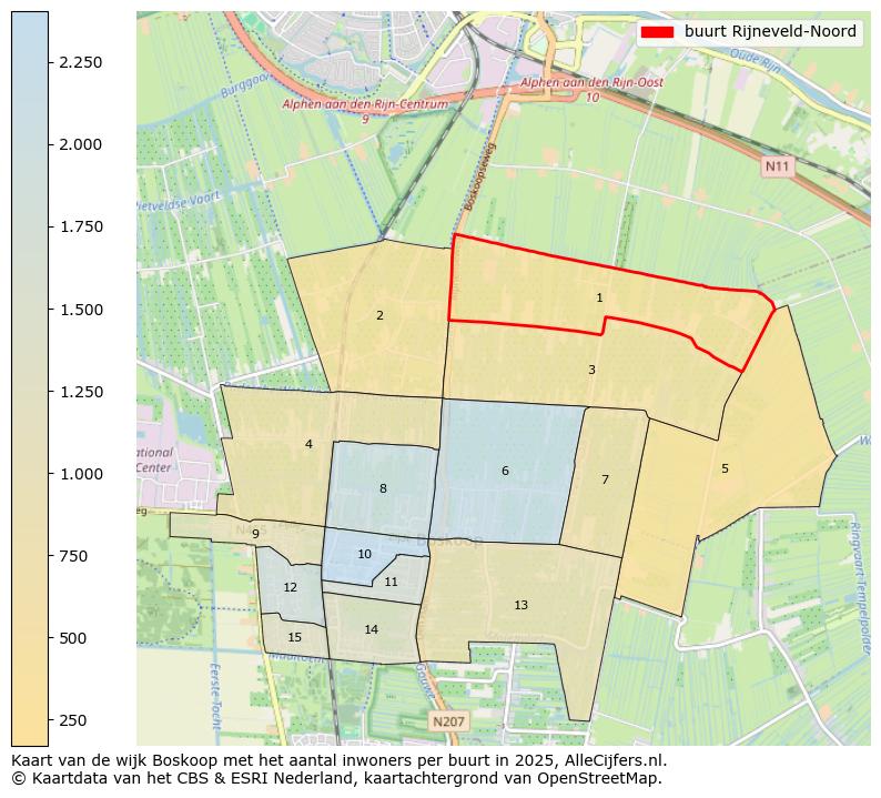 Afbeelding van de buurt Rijneveld-Noord op de kaart.