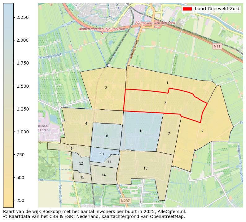 Afbeelding van de buurt Rijneveld-Zuid op de kaart.
