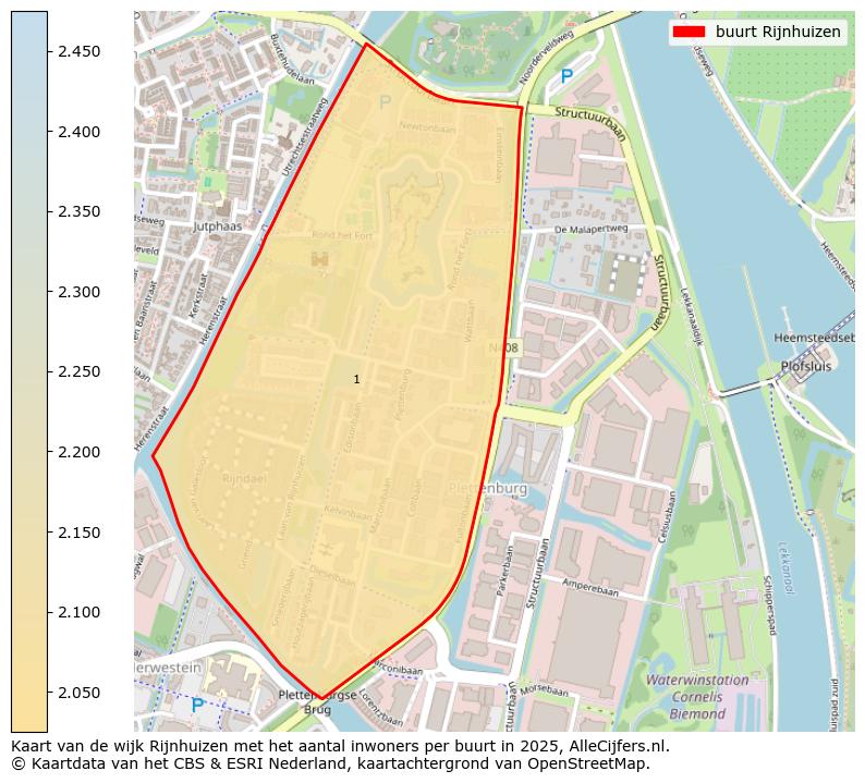 Afbeelding van de buurt Rijnhuizen op de kaart.