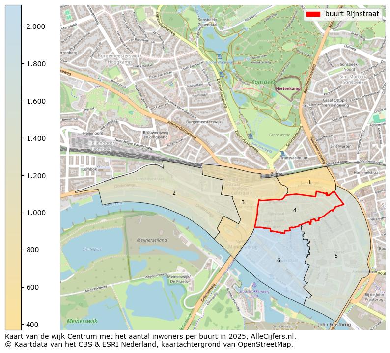 Afbeelding van de buurt Rijnstraat op de kaart.