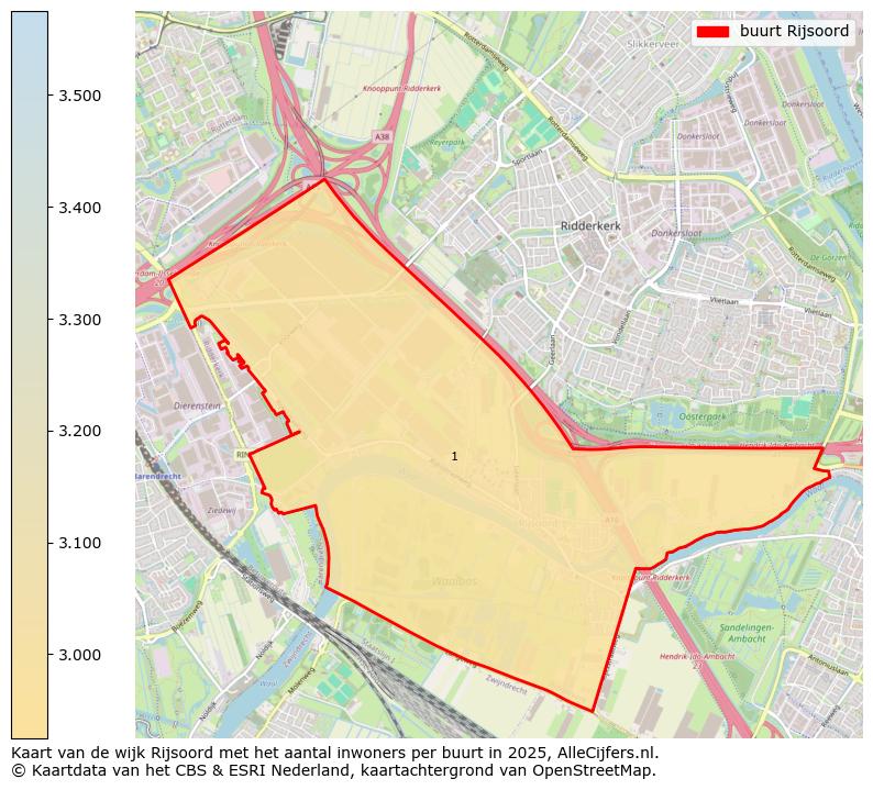 Afbeelding van de buurt Rijsoord op de kaart.