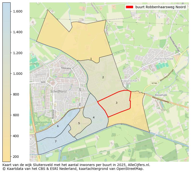 Afbeelding van de buurt Robbenhaarsweg Noord op de kaart.