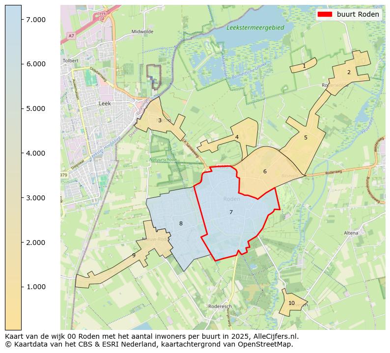 Afbeelding van de buurt Roden op de kaart.