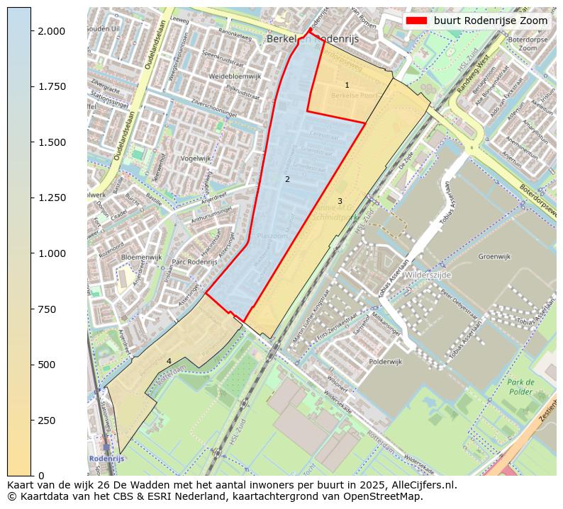 Afbeelding van de buurt Rodenrijse Zoom op de kaart.