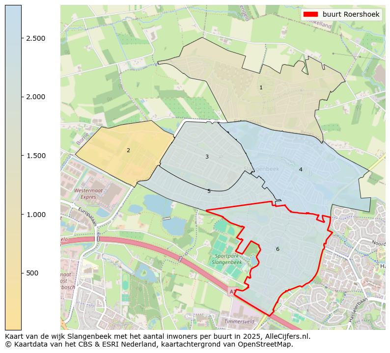 Afbeelding van de buurt Roershoek op de kaart.