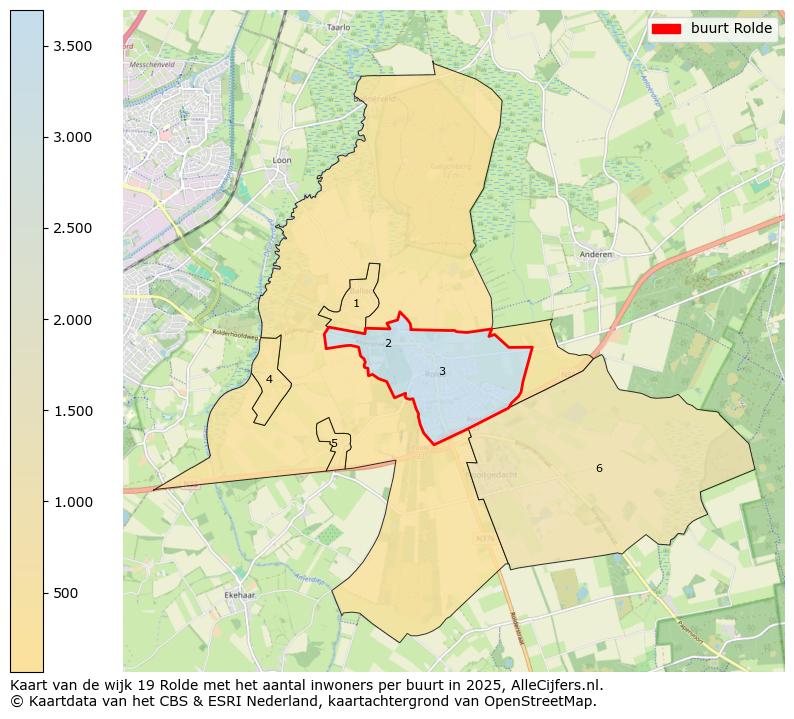 Afbeelding van de buurt Rolde op de kaart.