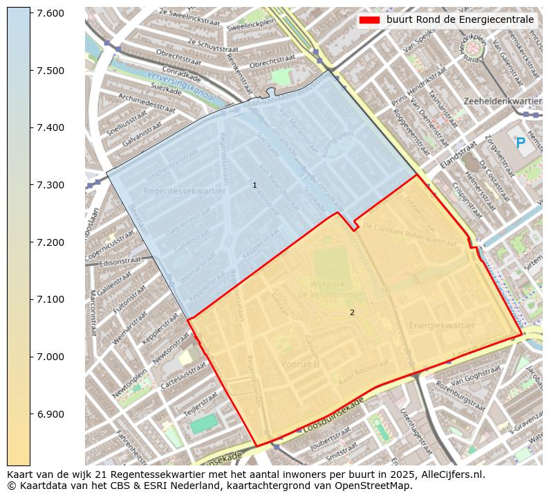 Afbeelding van de buurt Rond de Energiecentrale op de kaart.