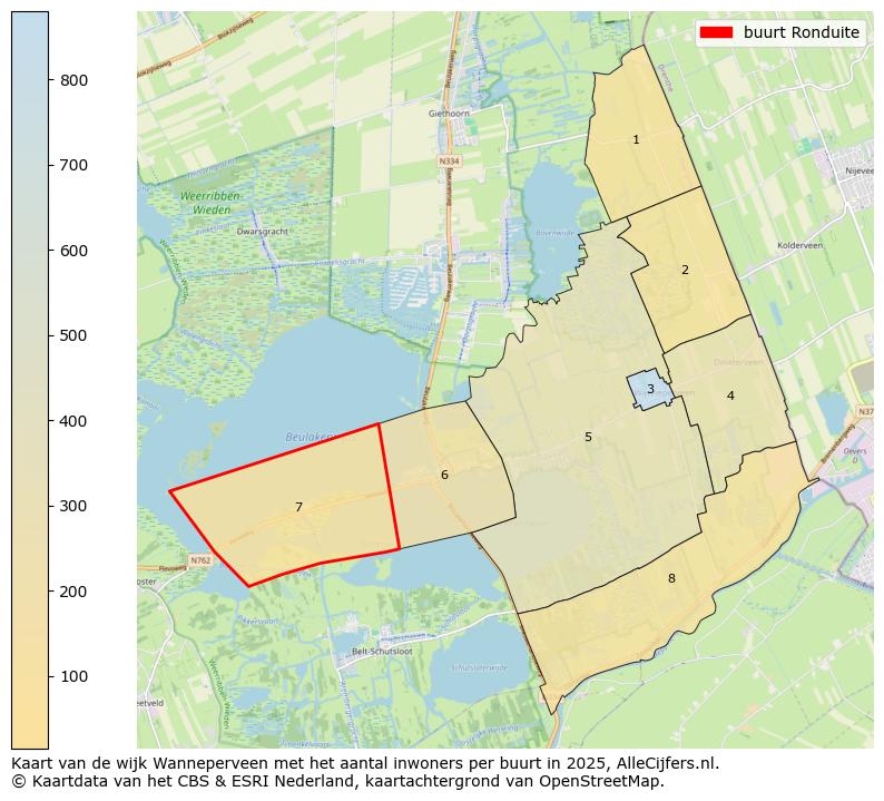 Afbeelding van de buurt Ronduite op de kaart.