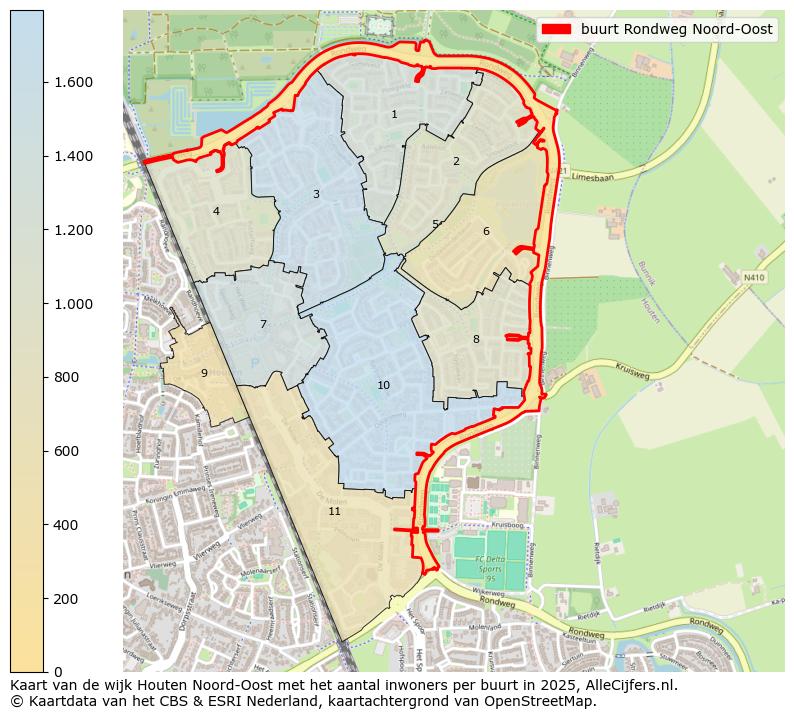 Afbeelding van de buurt Rondweg Noord-Oost op de kaart.