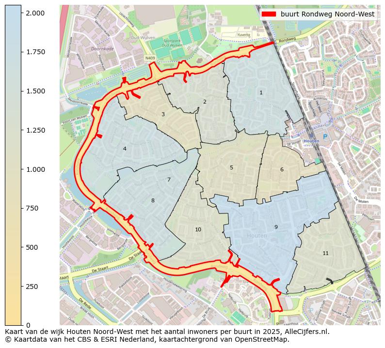 Afbeelding van de buurt Rondweg Noord-West op de kaart.