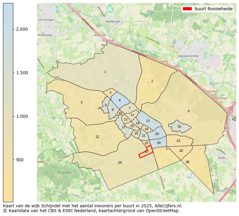 Afbeelding van de buurt Rooiseheide op de kaart.