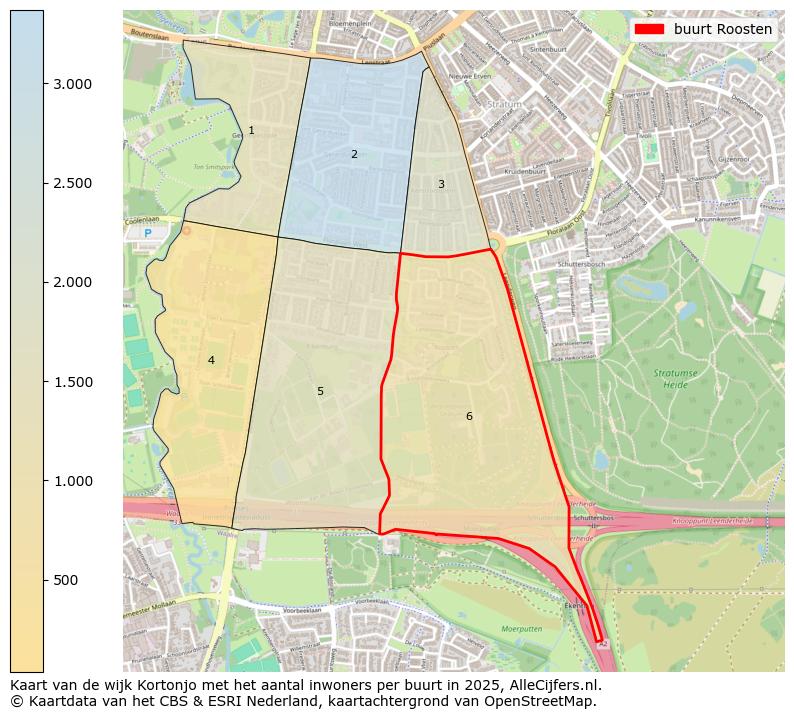 Afbeelding van de buurt Roosten op de kaart.