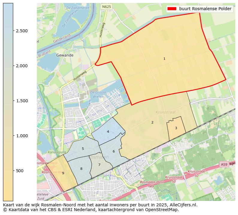 Afbeelding van de buurt Rosmalense Polder op de kaart.
