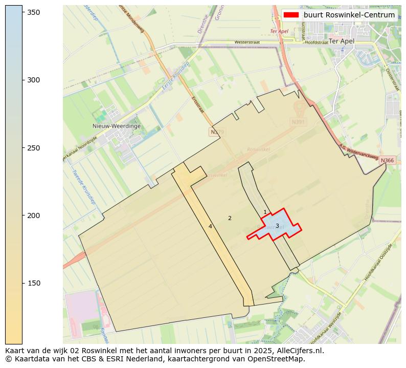 Afbeelding van de buurt Roswinkel-Centrum op de kaart.