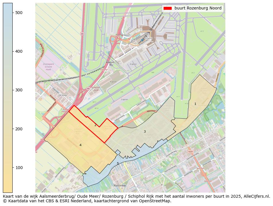 Afbeelding van de buurt Rozenburg Noord op de kaart.
