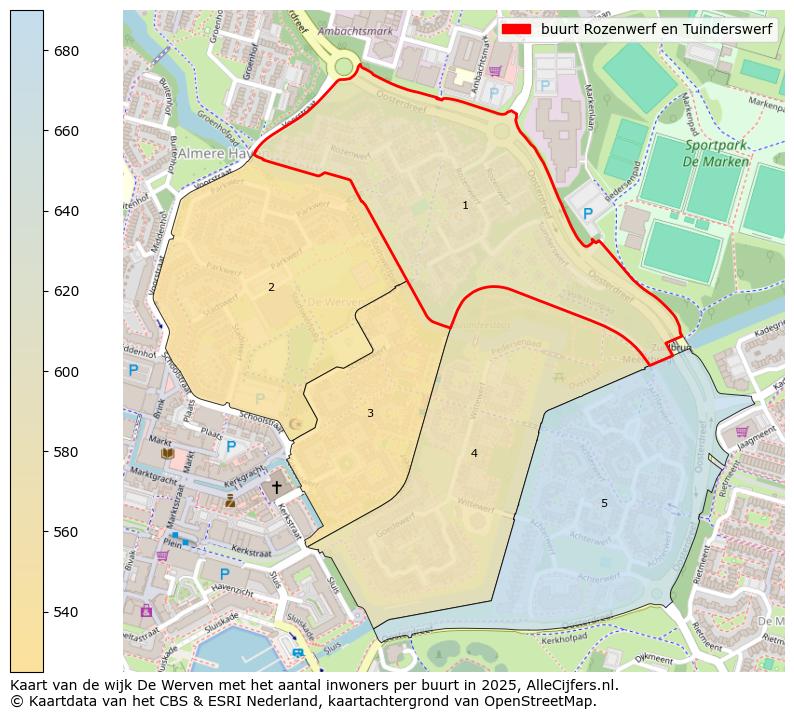 Afbeelding van de buurt Rozenwerf en Tuinderswerf op de kaart.