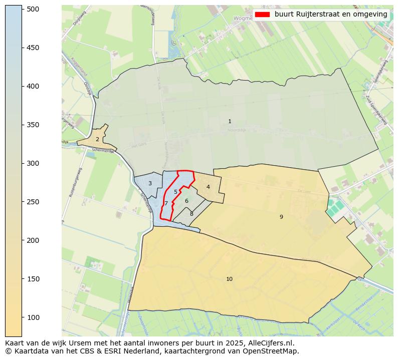 Afbeelding van de buurt Ruijterstraat en omgeving op de kaart.