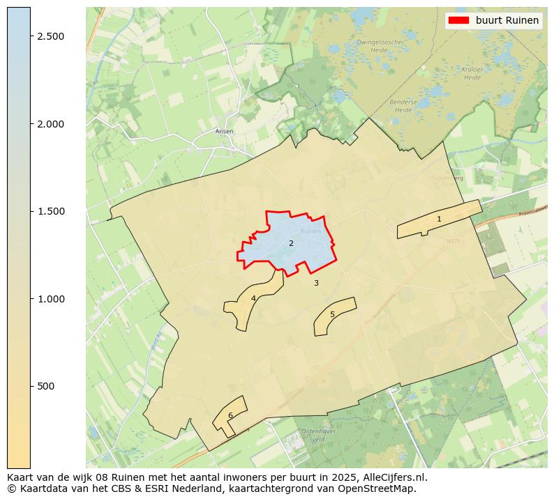 Afbeelding van de buurt Ruinen op de kaart.