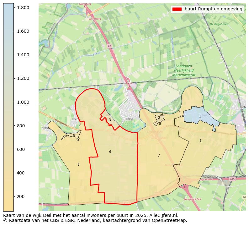 Afbeelding van de buurt Rumpt en omgeving op de kaart.