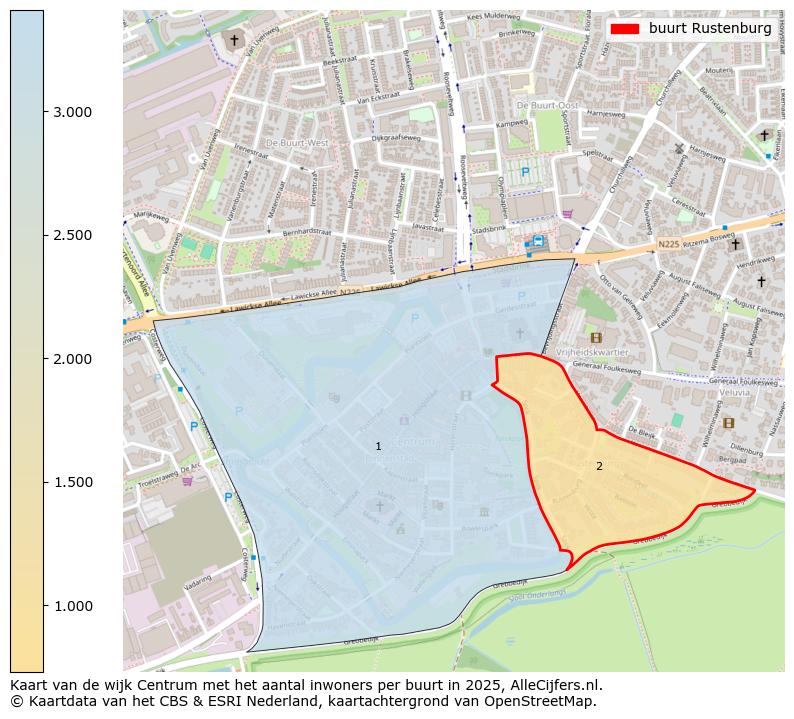Afbeelding van de buurt Rustenburg op de kaart.