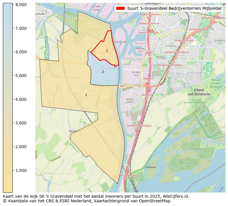Afbeelding van de buurt ’s-Gravendeel Bedrijventerrein Mijlpolder op de kaart.