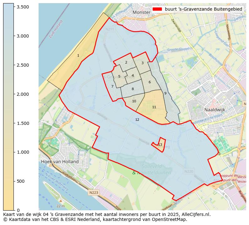 Afbeelding van de buurt ’s-Gravenzande Buitengebied op de kaart.