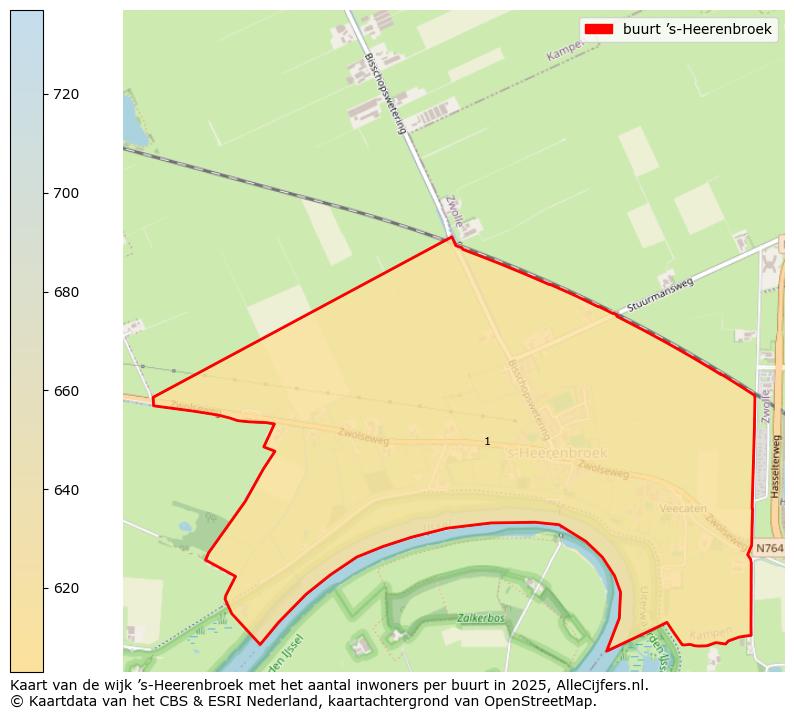 Afbeelding van de buurt ’s-Heerenbroek op de kaart.