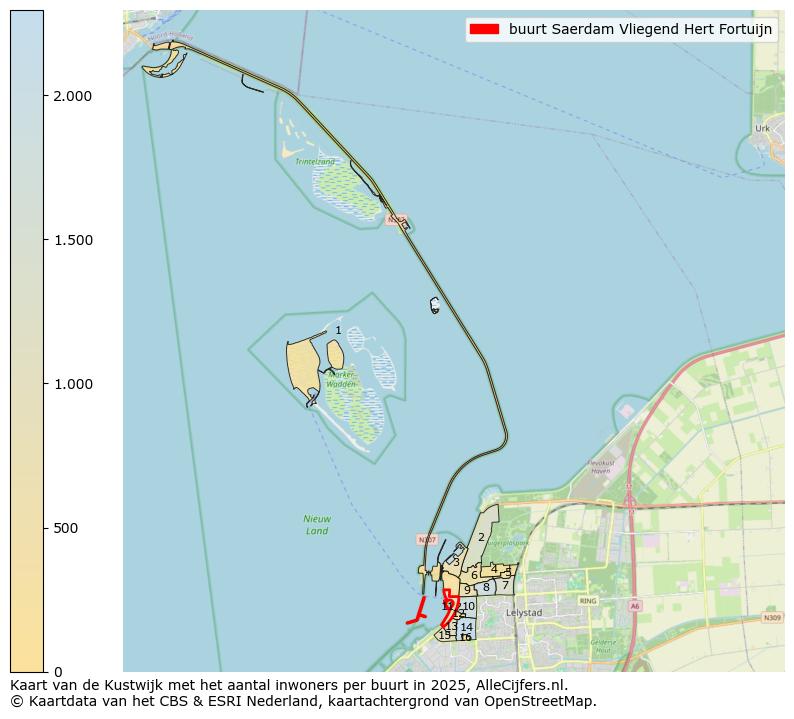 Afbeelding van de buurt Saerdam Vliegend Hert Fortuijn op de kaart.