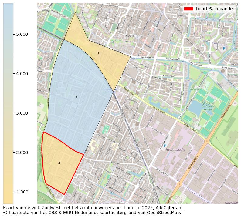Afbeelding van de buurt Salamander op de kaart.
