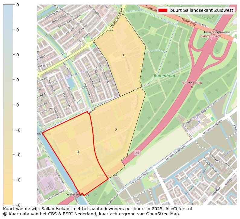 Afbeelding van de buurt Sallandsekant Zuidwest op de kaart.