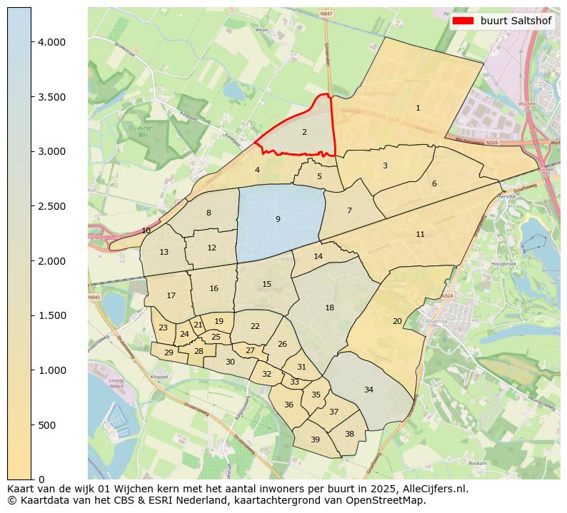 Afbeelding van de buurt Saltshof op de kaart.