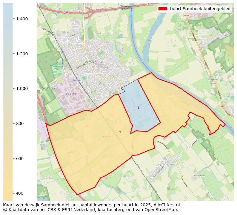 Afbeelding van de buurt Sambeek buitengebied op de kaart.
