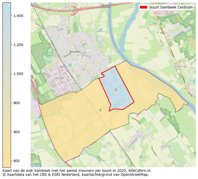 Afbeelding van de buurt Sambeek Centrum op de kaart.