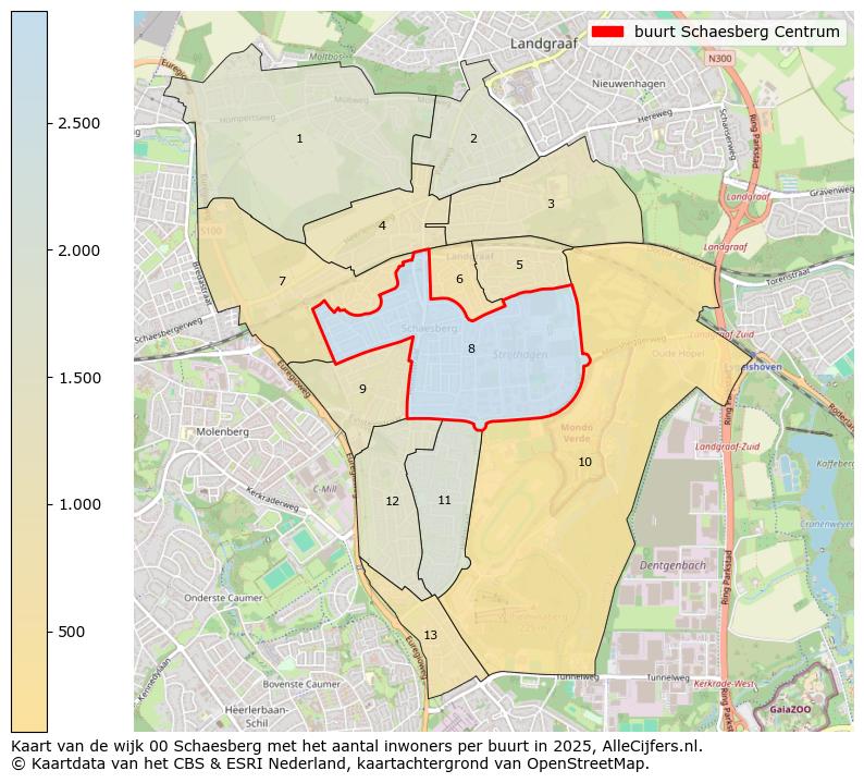 Afbeelding van de buurt Schaesberg Centrum op de kaart.