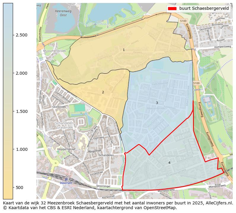 Afbeelding van de buurt Schaesbergerveld op de kaart.