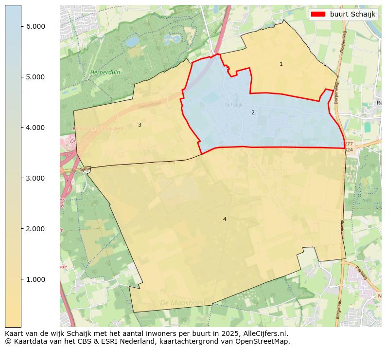 Afbeelding van de buurt Schaijk op de kaart.